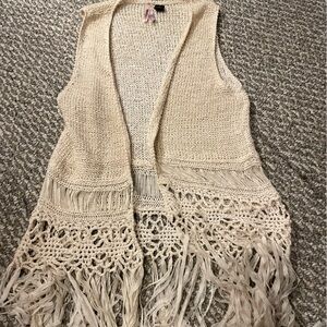 Love By Design Ivory Knit Vest